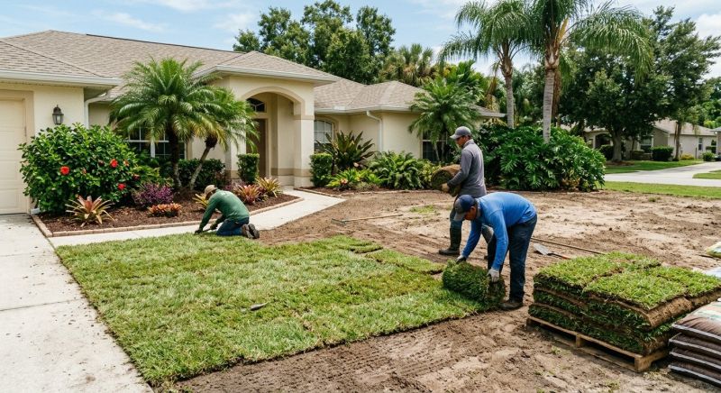 Bahia Sod Installation in Rockwall, TX