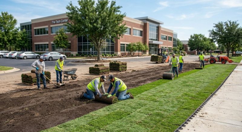 Commercial Sod Installation in Rockwall, TX