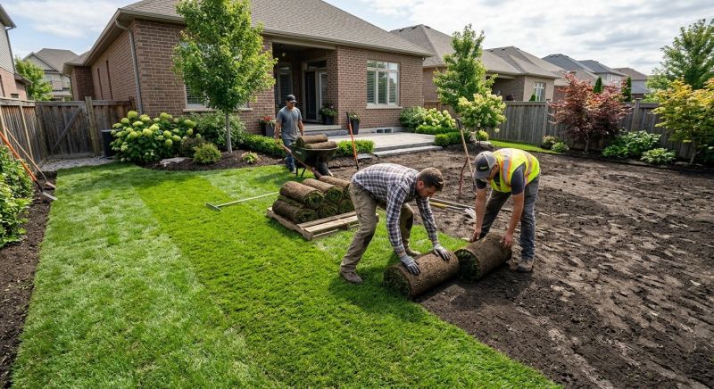 Bluegrass Sod Installation in Rockwall, TX
