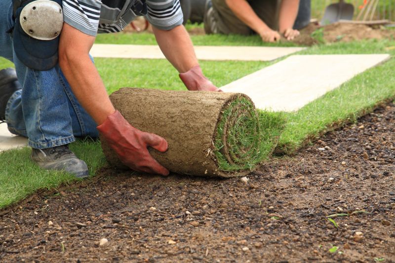 Arranged Sod in a Delivery Vehicle