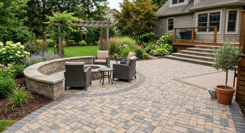 Stone Deck Installation in Boston, MA