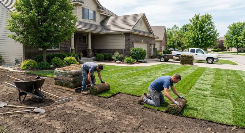 Yard Sod Replacement in Rockwall, TX